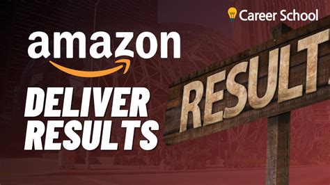 deliver results amazon